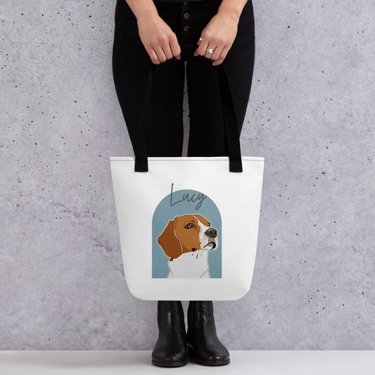 Custom Pet Portrait Tote Bag - Background Options