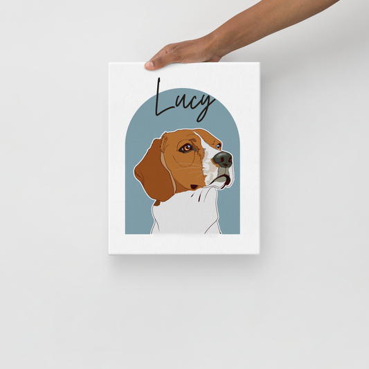 Custom Pet Portrait 11x14 Canvas🐾