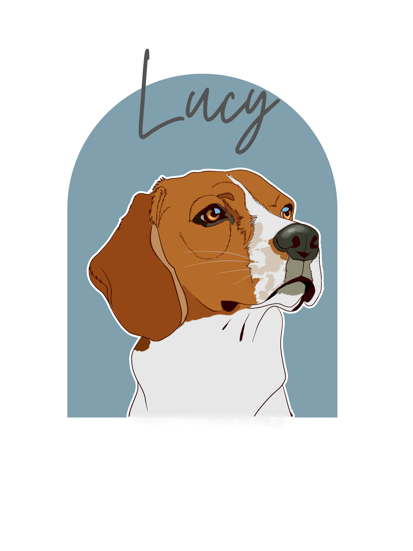 Custom Pet Portrait Travel Mug with a Handle