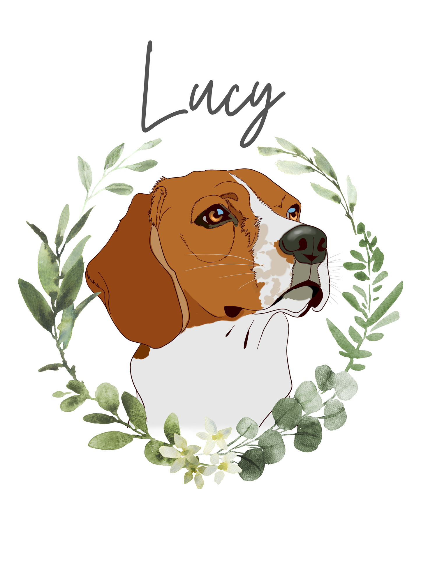 Custom Pet Portrait Travel Mug with a Handle