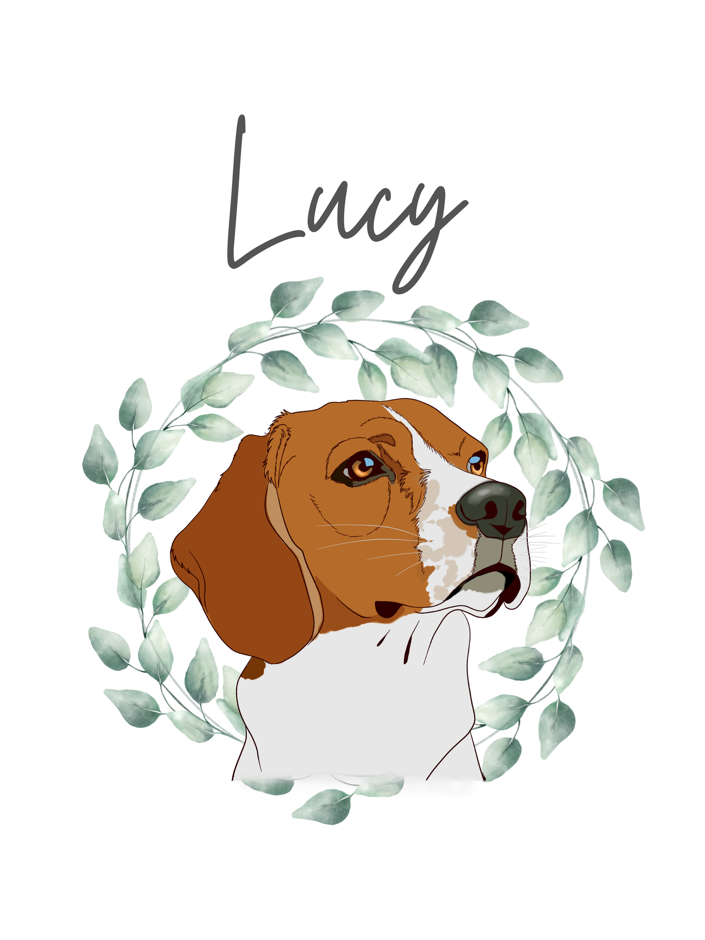 Custom Pet Portrait Travel Mug with a Handle