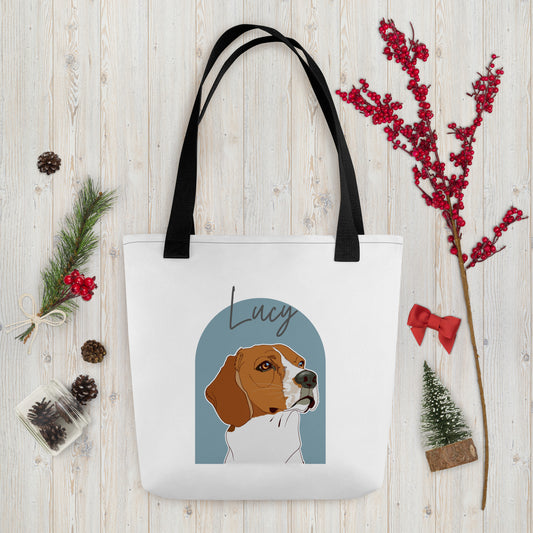 Custom Pet Portrait Tote Bag - Background Options