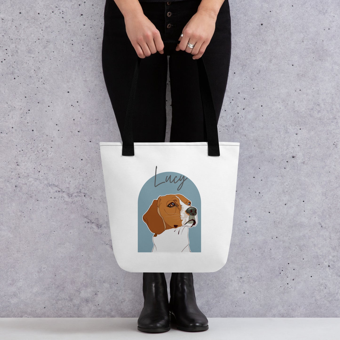 Custom Pet Portrait Tote Bag - Background Options