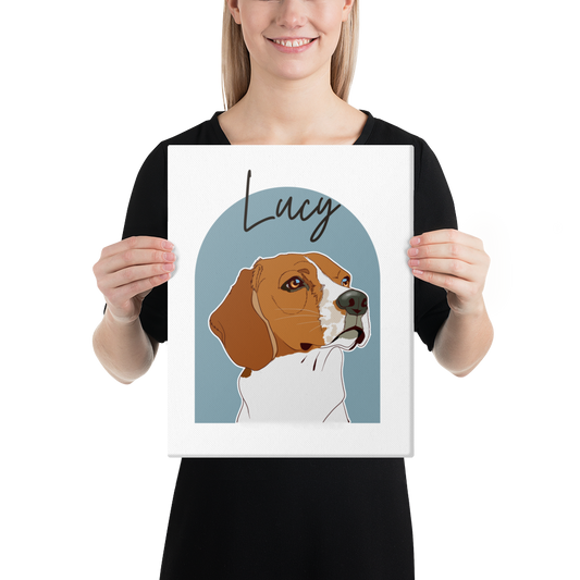 Custom Pet Portrait 11x14 Canvas🐾